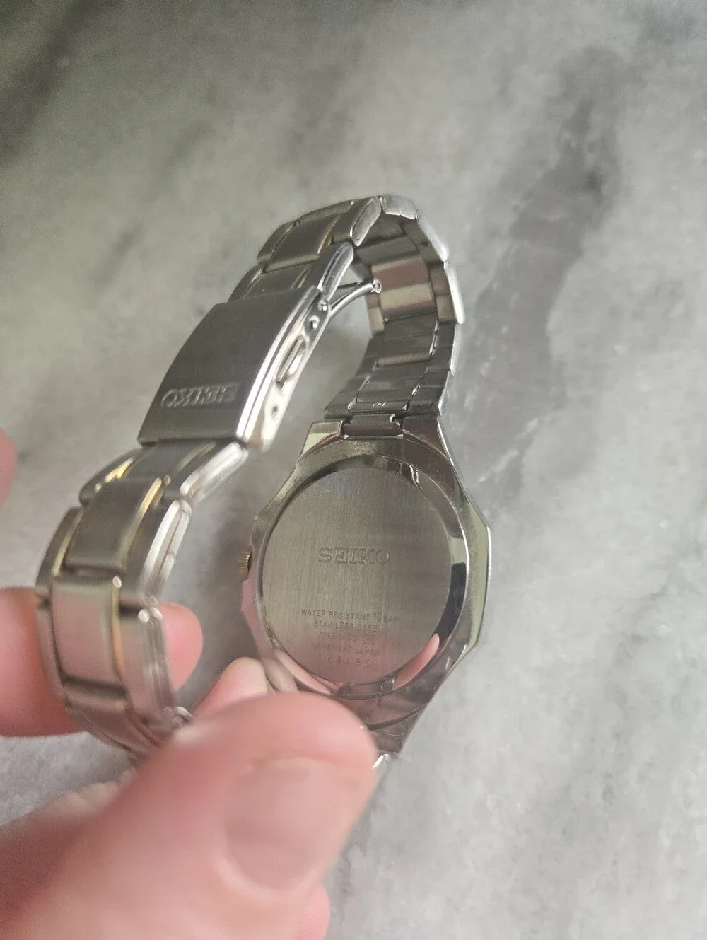 Seiko Two‑Tone Stainless Steel Mens 100M Quartz Watch